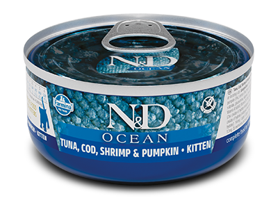 N&D Ocean Cat Wet Tuna, Cod, Shrimp & Pumpkin Kitten